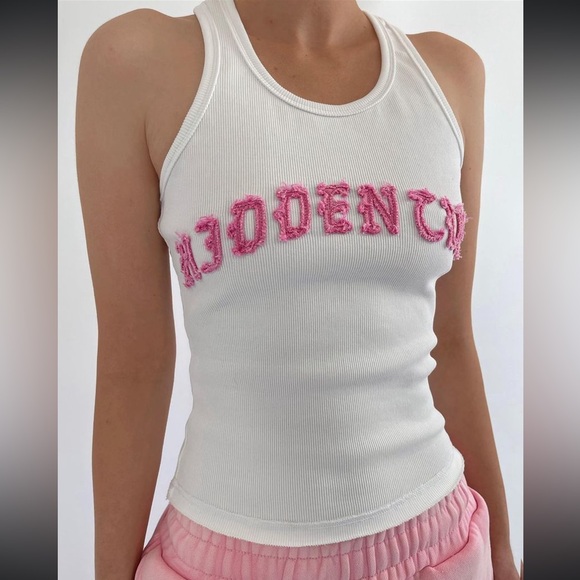 EXTREMELY RARE hidden cult distressed pink tank top - Picture 3 of 6